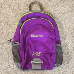 Marmot Half Hitch Junior/Youth Backpack in Purple with Gray, Neon Green Accents